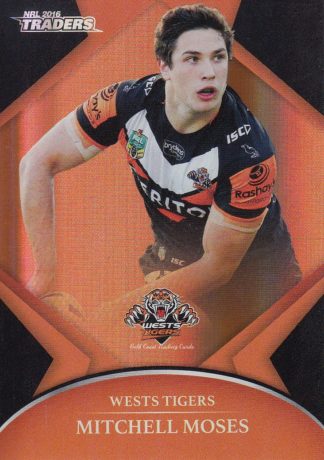 2016 NRL Traders Silver Parallels - P154 Mitchell Moses Wests Tigers