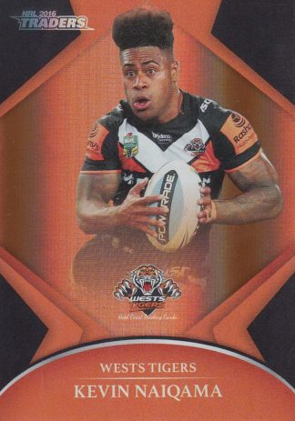 2016 NRL Traders Silver Parallels - P155 Kevin Naiqama Wests Tigers