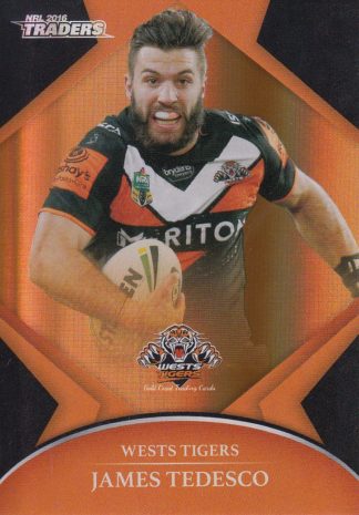 2016 NRL Traders Silver Parallels - P159 James Tedesco Wests Tigers