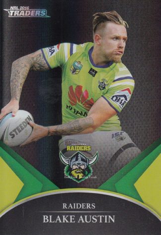 2016 NRL Traders Black Parallel - PS06 Blake Austin Canberra Raiders