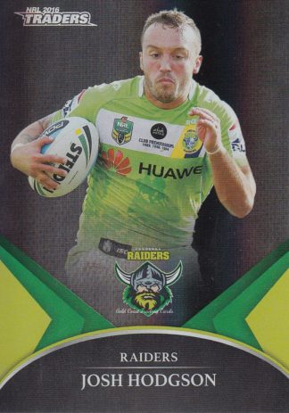 2016 NRL Traders Black Parallel - PS07 Josh Hodgson Canberra Raiders