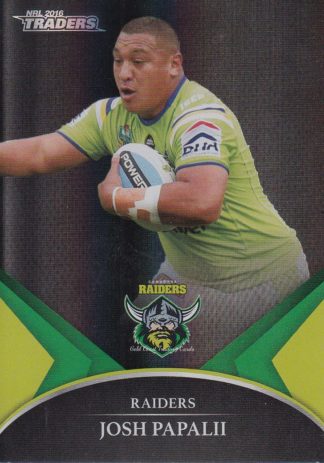 2016 NRL Traders Black Parallel - PS08 Josh Papalii Canberra Raiders
