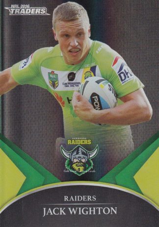2016 NRL Traders Black Parallel - PS09 Jack Wighton Canberra Raiders