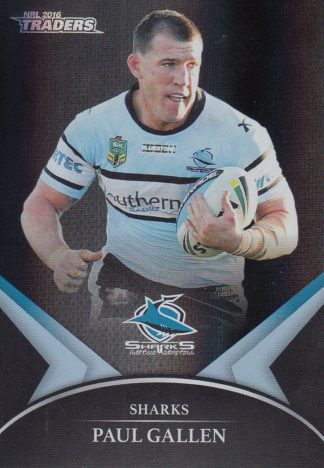 2016 NRL Traders Black Parallel - PS18 Paul Gallen Cronulla Sharks