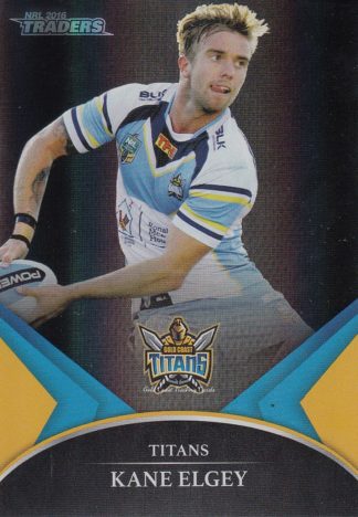 2016 NRL Traders Black Parallel - PS23 Kane Elgey Gold Coast Titans