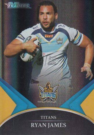 2016 NRL Traders Black Parallel - PS24 Ryan James Gold Coast Titans