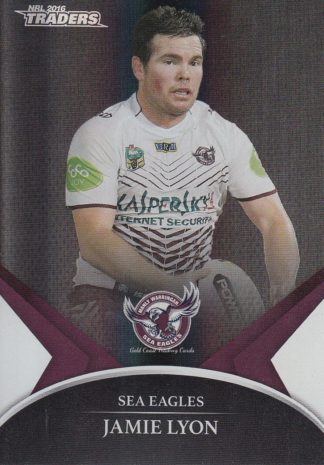 2016 NRL Traders Black Parallel - PS28 Jamie Lyon Manly Sea Eagles