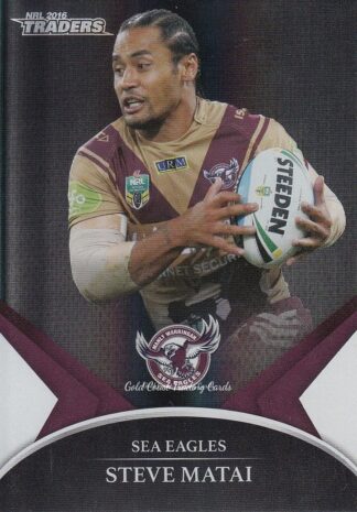 2016 NRL Traders Black Parallel - PS29 Steve Matai Manly Sea Eagles