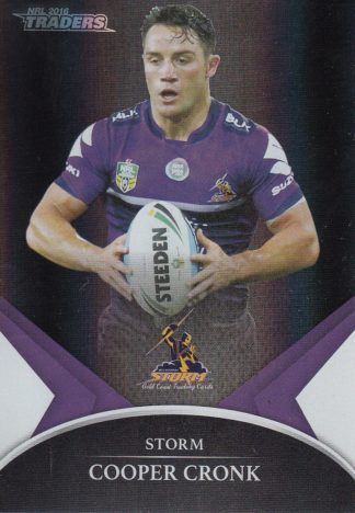 2016 NRL Traders Black Parallel - PS33 Cooper Cronk Melbourne Storm