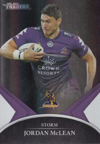 2016 NRL Traders Black Parallel - PS34 Jordan McLean Melbourne Storm