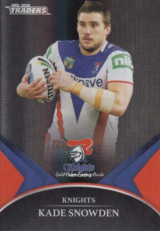 2016 NRL Traders Black Parallel - PS40 Kade Snowden Newcastle Knights