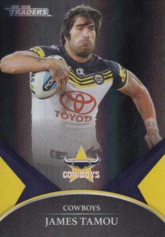2016 NRL Traders Black Parallel - PS44 James Tamou North Qld Cowboys