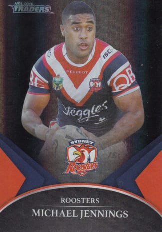 2016 NRL Traders Black Parallel - PS68 Michael Jennings Sydney Roosters