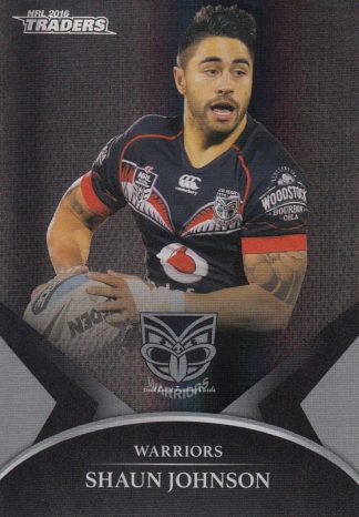 2016 NRL Traders Black Parallel - PS72 Shaun Johnson Warriors