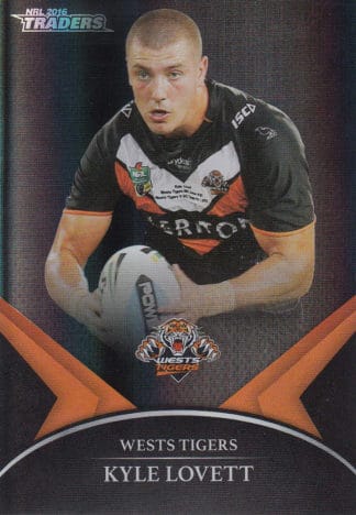 2016 NRL Traders Black Parallel - PS77 Kyle Lovett Wests Tigers