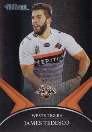2016 NRL Traders Black Parallel - PS79 James Tedesco Wests Tigers