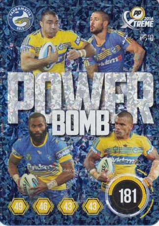 2016 NRL Xtreme Power Bomb Team - PB10 Peats, Radradra, Mannah, Ma'u