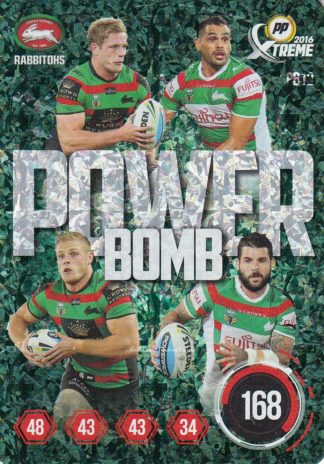 2016 NRL Xtreme Power Bomb Team - PB12 Burgess, Reynolds, Burgess, Inglis