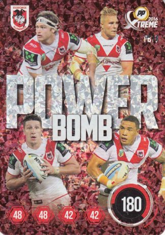 2016 NRL Xtreme Power Bomb Team - PB13 De Belin, Frizell, Widdop, Rein