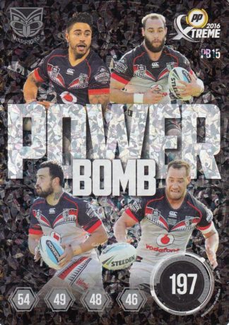 2016 NRL Xtreme Power Bomb Team - PB15 Mannering, Thompson, Matulino, Johnson