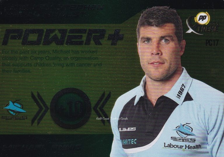 2016 NRL Xtreme Power Cards - PC17 Michael Ennis Cronulla Sharks