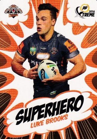 2016 NRL Xtreme Superhero - SH32 Luke Brooks Wests Tigers