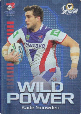 2016 NRL Xtreme Wild Power - WP08 Kade Snowden Newcastle Knights