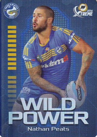 2016 NRL Xtreme Wild Power - WP10 Nathan Peats Parramatta Eels