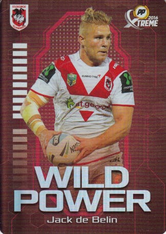 2016 NRL Xtreme Wild Power - WP13 Jack De Belin St George Dragons