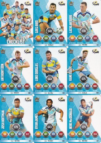 2016 NRL Xtreme Base Team Set - Gold Coast Titans