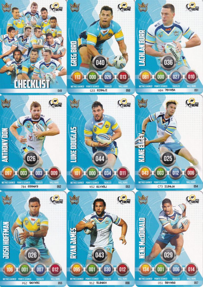 2016 NRL Xtreme Base Set - 193 Common Cards - Image 6