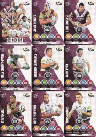 2016 NRL Xtreme Base Team Set - Manly Sea Eagles