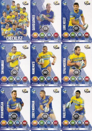 2016 NRL Xtreme Base Team Set - Parramatta Eels