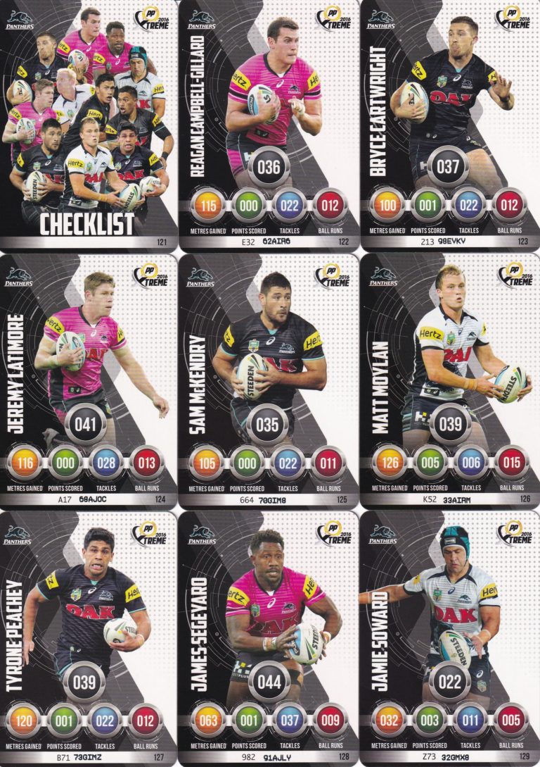 2016 NRL Xtreme Base Set - 193 Common Cards - Image 12