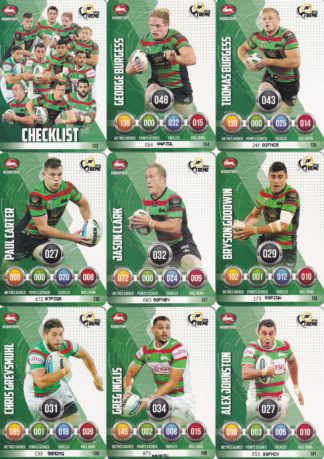 2016 NRL Xtreme Base Team Set - South Sydney Rabbitohs