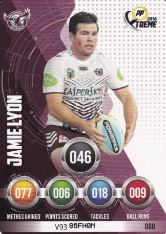 2016 NRL Xtreme Common Card - Base 066 Jamie Lyon Manly Sea Eagles