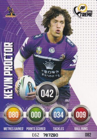 2016 NRL Xtreme Common Card - Base 082 Kevin Proctor Melbourne Storm