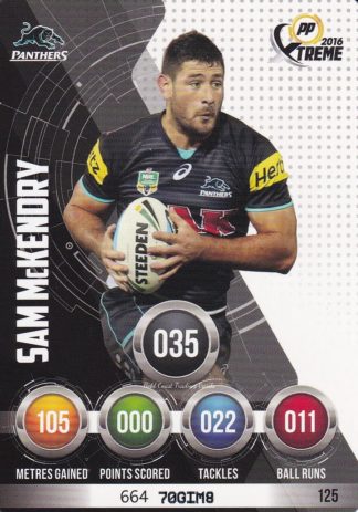 2016 NRL Xtreme Common Card - Base 125 Sam McKendry Penrith Panthers