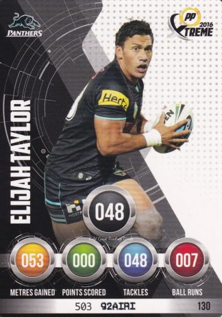 2016 NRL Xtreme Common Card - Base 130 Elijah Taylor Penrith Panthers