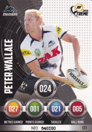 2016 NRL Xtreme Common Card - Base 131 Peter Wallace Penrith Panthers
