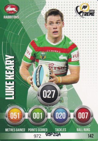 2016 NRL Xtreme Common Card - Base 142 Luke Keary South Sydney Rabbitohs