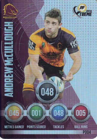 2016 NRL Xtreme Parallels - P04 Andrew McCullough Brisbane Broncos
