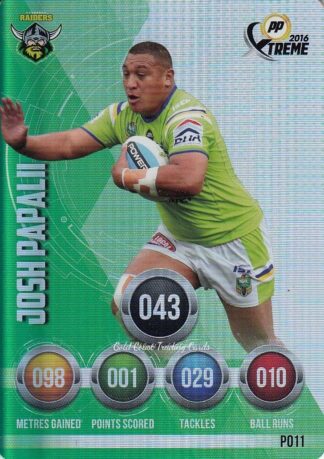 2016 NRL Xtreme Parallels - P11 Josh Papalii Canberra Raiders