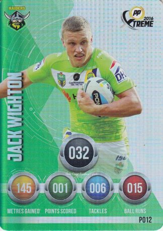 2016 NRL Xtreme Parallels - P12 Jack Wighton Canberra Raiders