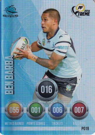 2016 NRL Xtreme Parallels - P19 Ben Barba Cronulla Sharks