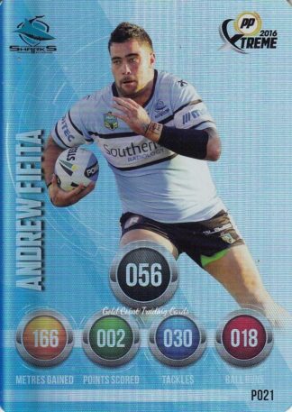 2016 NRL Xtreme Parallels - P21 Andrew Fifita Cronulla Sharks