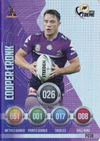 2016 NRL Xtreme Parallels - P38 Cooper Cronk Melbourne Storm