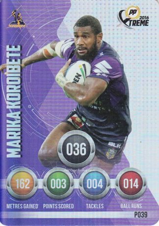 2016 NRL Xtreme Parallels - P39 Marika Koroibete Melbourne Storm