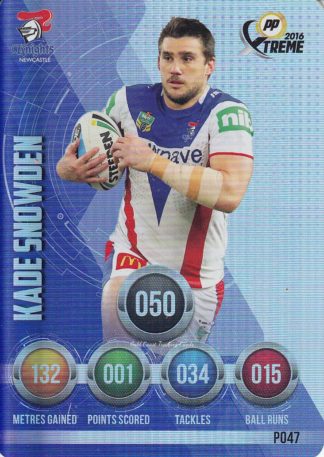 2016 NRL Xtreme Parallels - P47 Kade Snowden Newcastle Knights