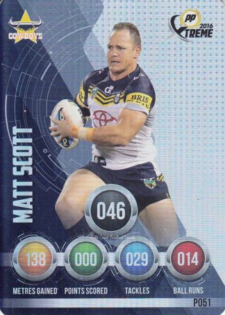 2016 NRL Xtreme Parallels - P51 Matt Scott North Qld Cowboys